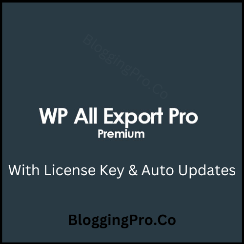 WP All Export Pro With Addon & License Key