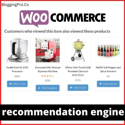 WooCommerce Recommendation Engine