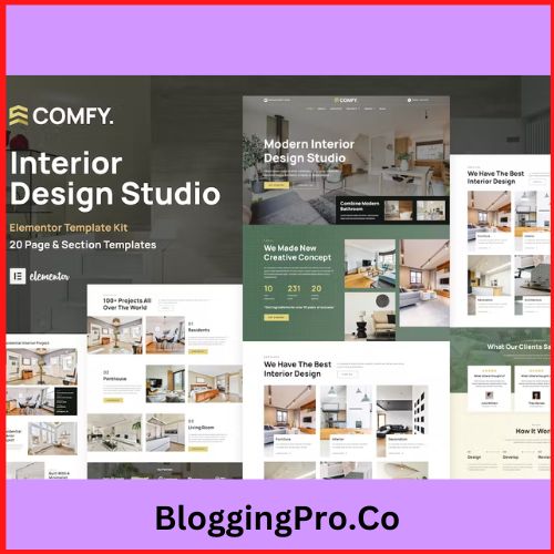 Comfy - Interior Design Studio & Architecture Template Kit