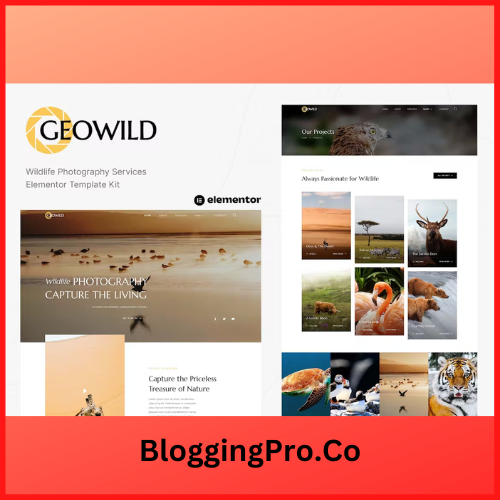 Geowild - Wildlife Photography Services Template Kit