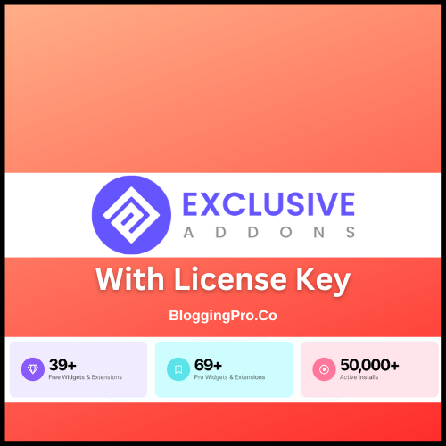 Exclusive Addons for Elementor With License Key