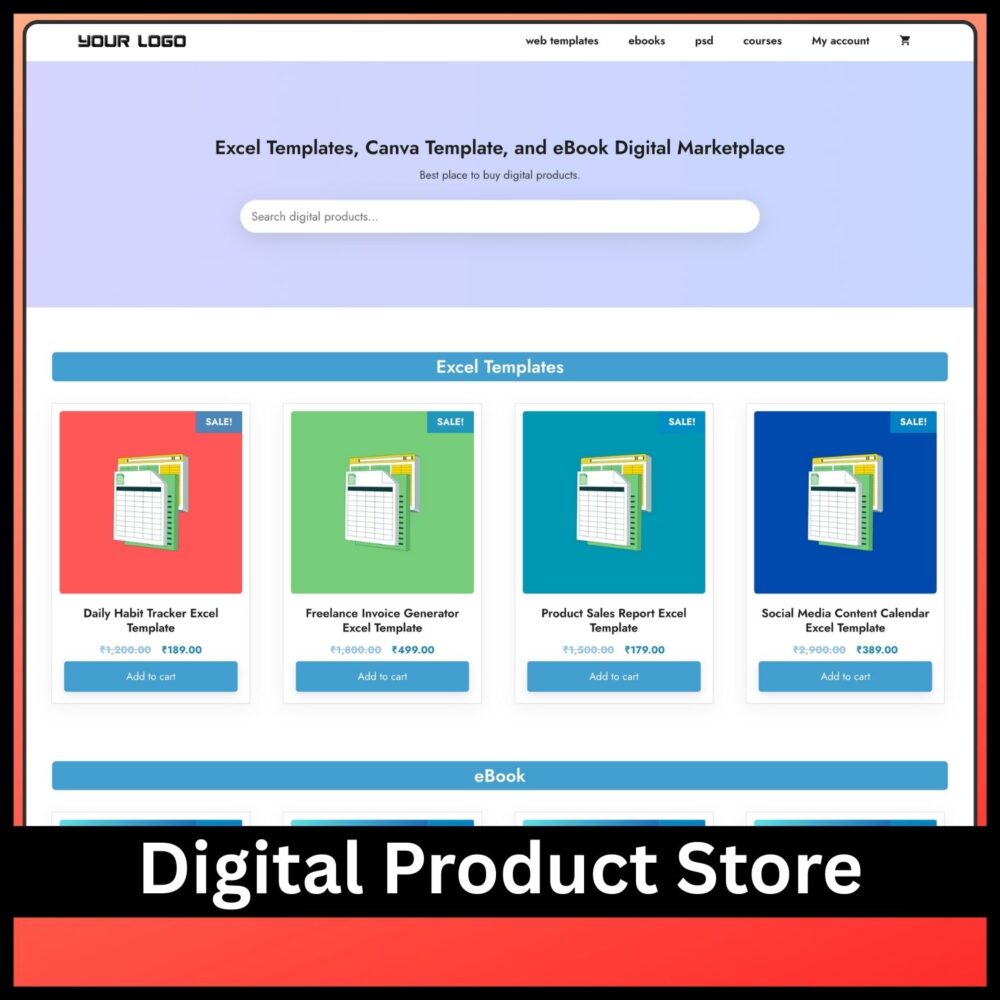 Digital Product Store Theme